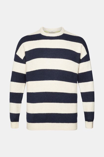 Pletený pulovr s proužky