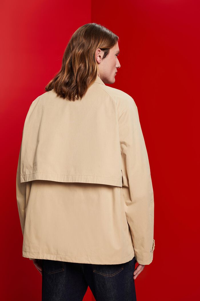 Polní bunda ze směsi s bavlnou, SAND, detail image number 3