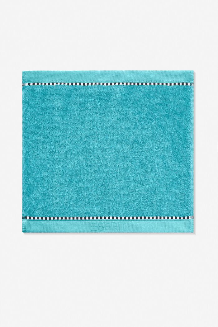 S materiálem TENCEL™: sada ručníků z froté, TURQUOISE, detail image number 5