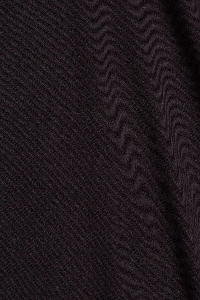 Lehká mikina, LENZING™ ECOVERO™, BLACK, detail image number 4