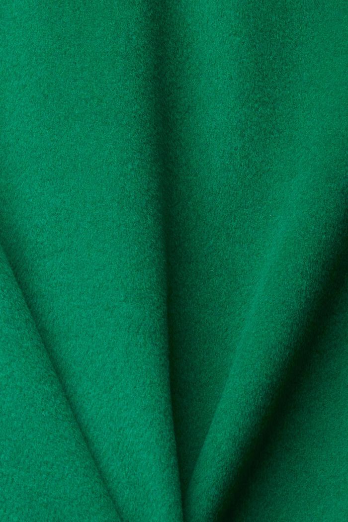 Minisukně z vlněné směsi, EMERALD GREEN, detail image number 6