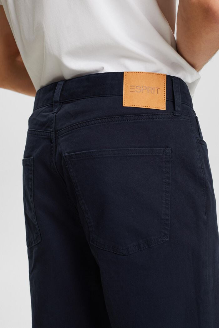 Klasické kalhoty s rovným střihem, NAVY, detail image number 4