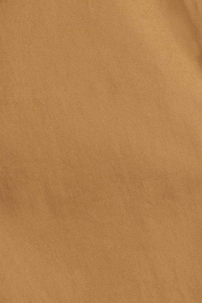 Rovné kalhoty chino z bio bavlny, CAMEL, detail image number 6