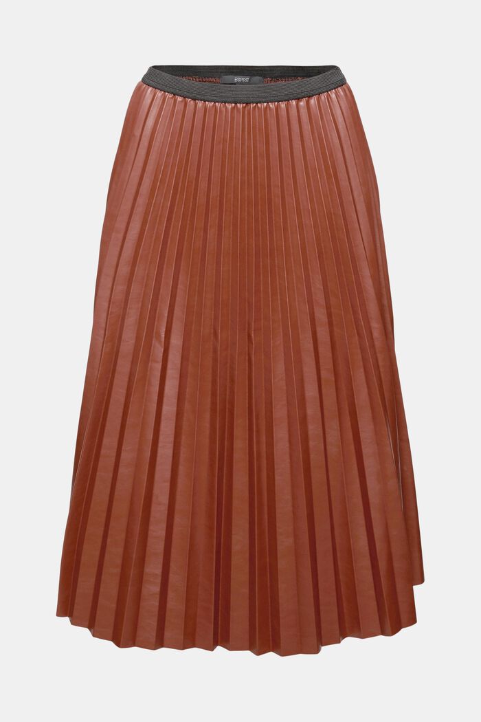 Midi sukně se vzhledem plisované kůže, TOFFEE, detail image number 6