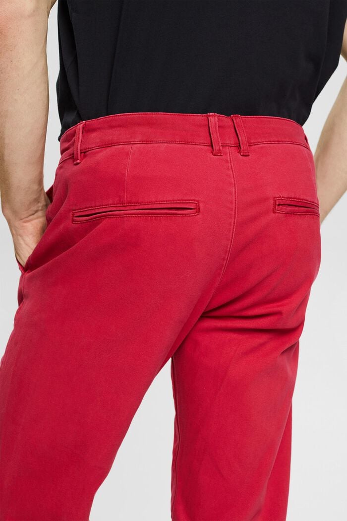 Kalhoty chino z bavlny, RED, detail image number 2