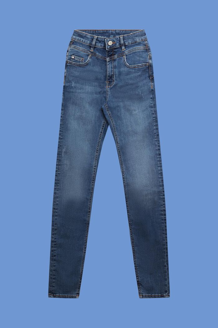 Tvarující džíny s vysokým pasem, BLUE MEDIUM WASHED, detail image number 7