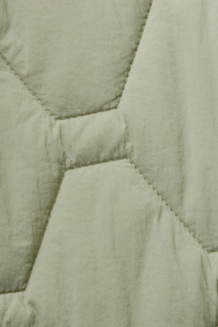 Z recyklovaného materiálu: lehká prošívaná bunda, DUSTY GREEN, detail image number 4