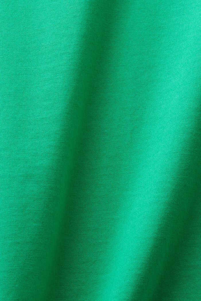 Tričko s kulatým výstřihem, z bavlny pima, GREEN, detail image number 5