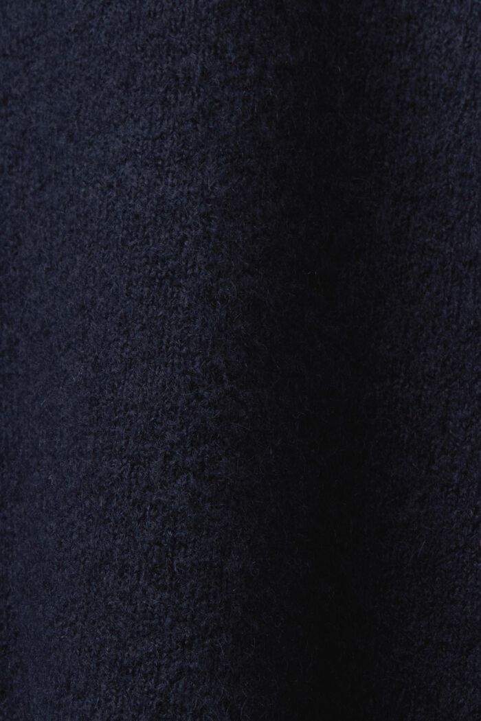 Pulovr z pleteniny, s bluzonovými rukávy, NAVY, detail image number 5