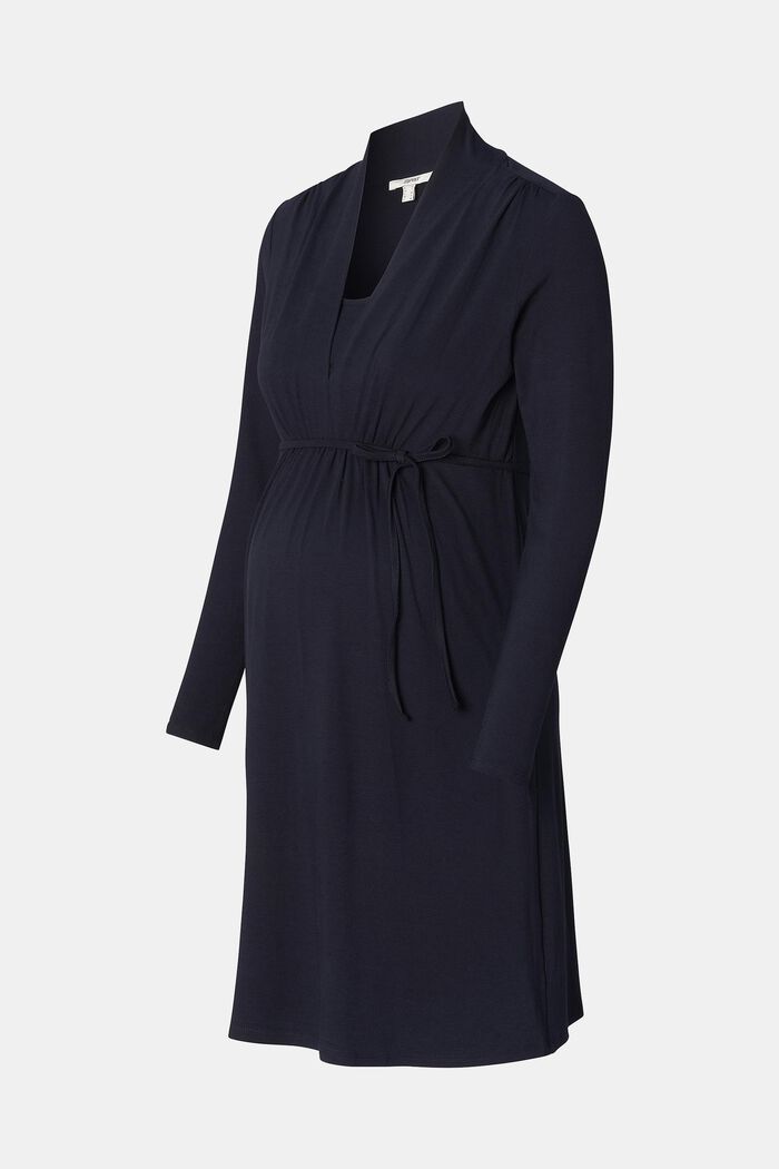 Žerzejové šaty se špičatým výstřihem, s úpravou pro kojení, NIGHT SKY BLUE, detail image number 6