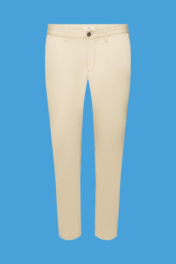 Strečové kalhoty chino z bavlny, SAND, detail image number 5