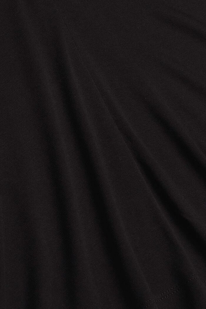Tričko s dlouhým rukávem a rýšky, LENZING™ ECOVERO™, BLACK, detail image number 4