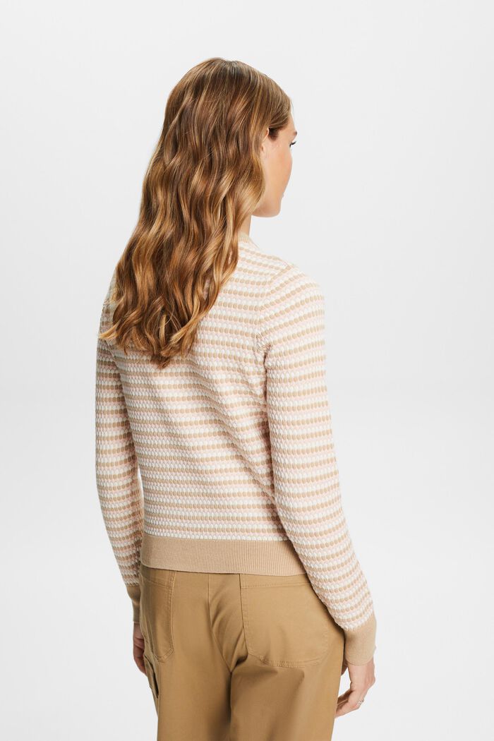 Vícebarevný pulovr, směs s bavlnou, SAND, detail image number 3