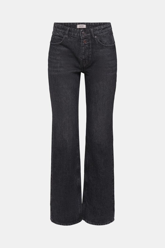 Westernové bootcut džíny, středně vysoký pas, GREY DARK WASHED, detail image number 7