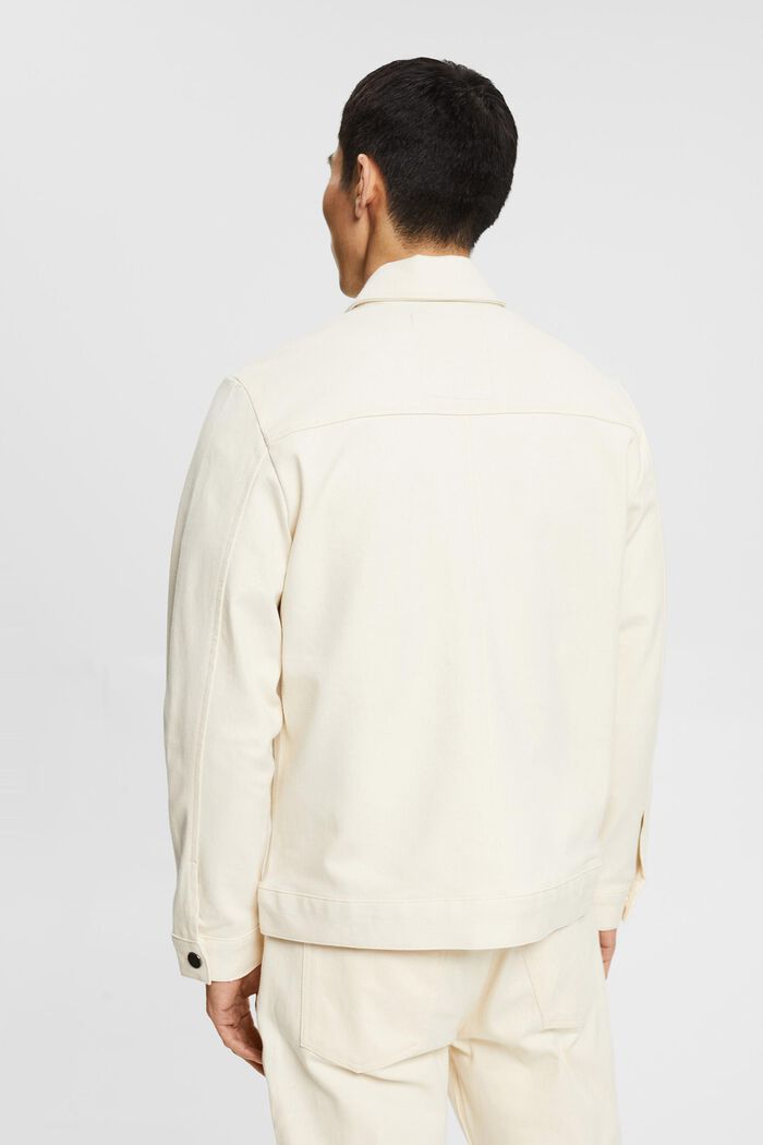 Džínová bunda z bio bavlny, OFF WHITE, detail image number 3