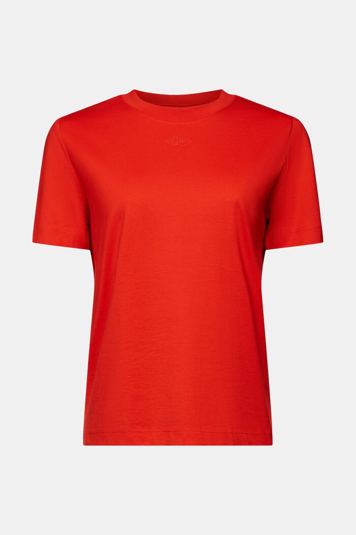 Tričko s vyšitým logem, bavlna pima, RED, detail image number 6
