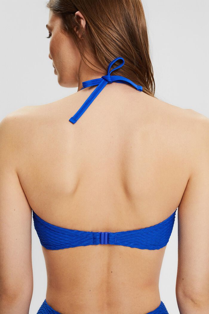 Vyztužený bandeau top s flexibilními ramínky, BRIGHT BLUE, detail image number 4