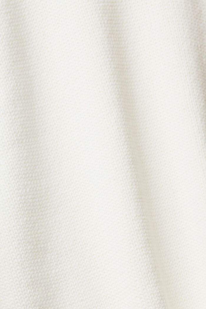 Pletený pulovr s nízkým rolákem, OFF WHITE, detail image number 1
