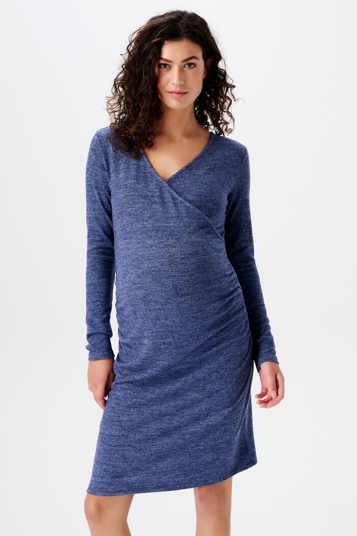 MATERNITY žerzejové šaty s úpravou pro kojení, DARK BLUE, detail image number 0
