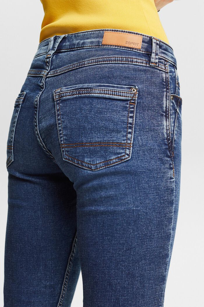 Strečové džíny ze směsi s bio bavlnou, BLUE MEDIUM WASHED, detail image number 3