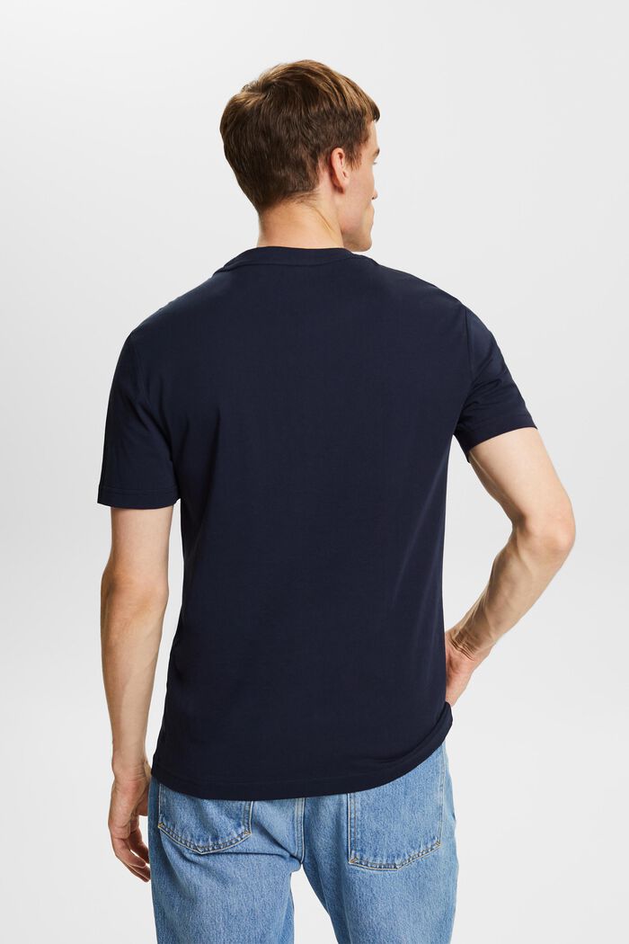 Žerzejové tričko z bio bavlny, NAVY, detail image number 3
