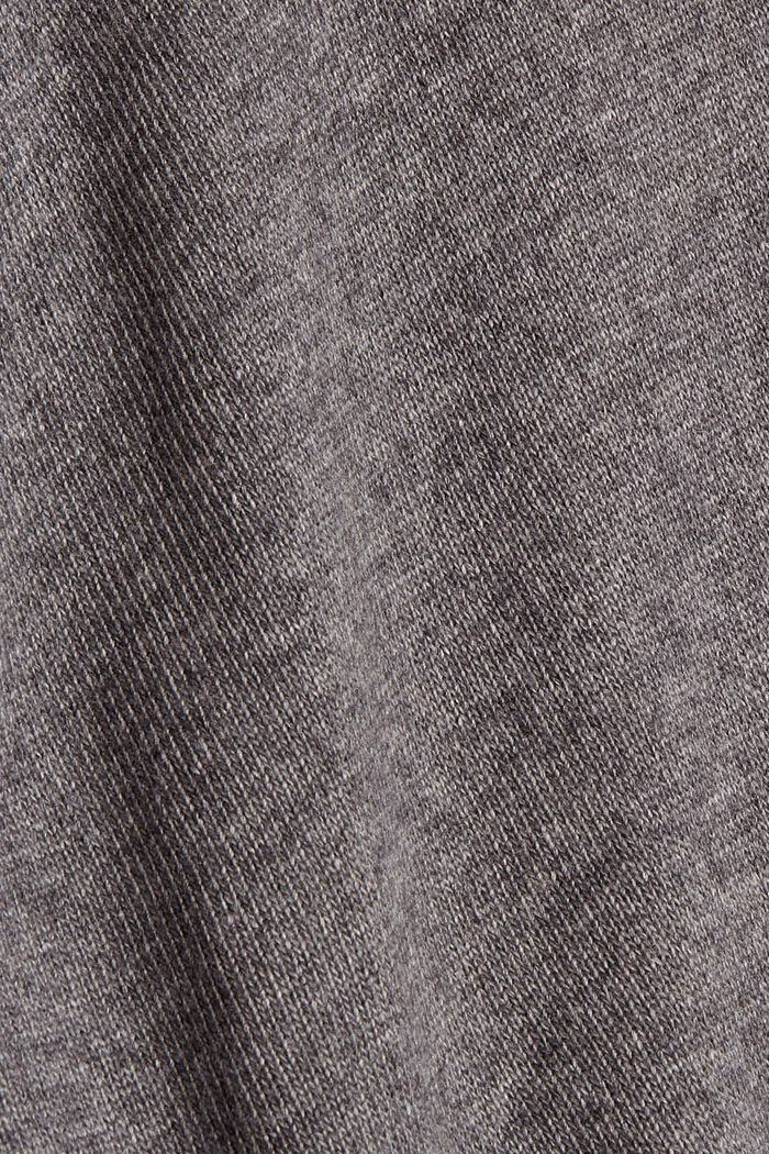 S kašmírem: pulovr s kapucí, MEDIUM GREY, detail image number 4