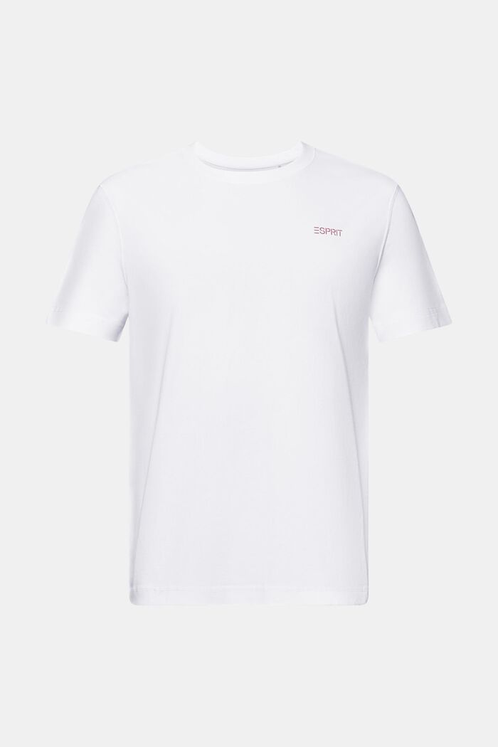 Bavlněné tričko s logem, WHITE, detail image number 7