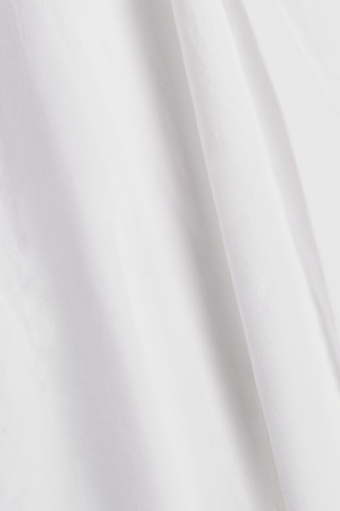 Dlouhá halenka ze 100% bio bavlny, WHITE, detail image number 4
