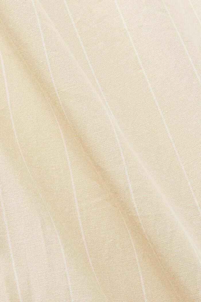 Pruhované košilové šaty, 100% bavlna, BEIGE, detail image number 5