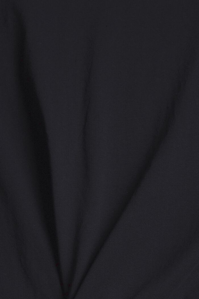 Tričko z bio bavlny, BLACK, detail image number 4