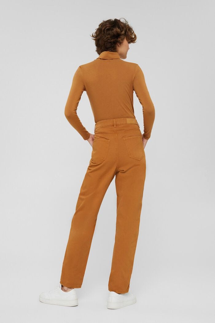 Kalhoty s vysokým pasem, bio bavlna, BARK, detail image number 3
