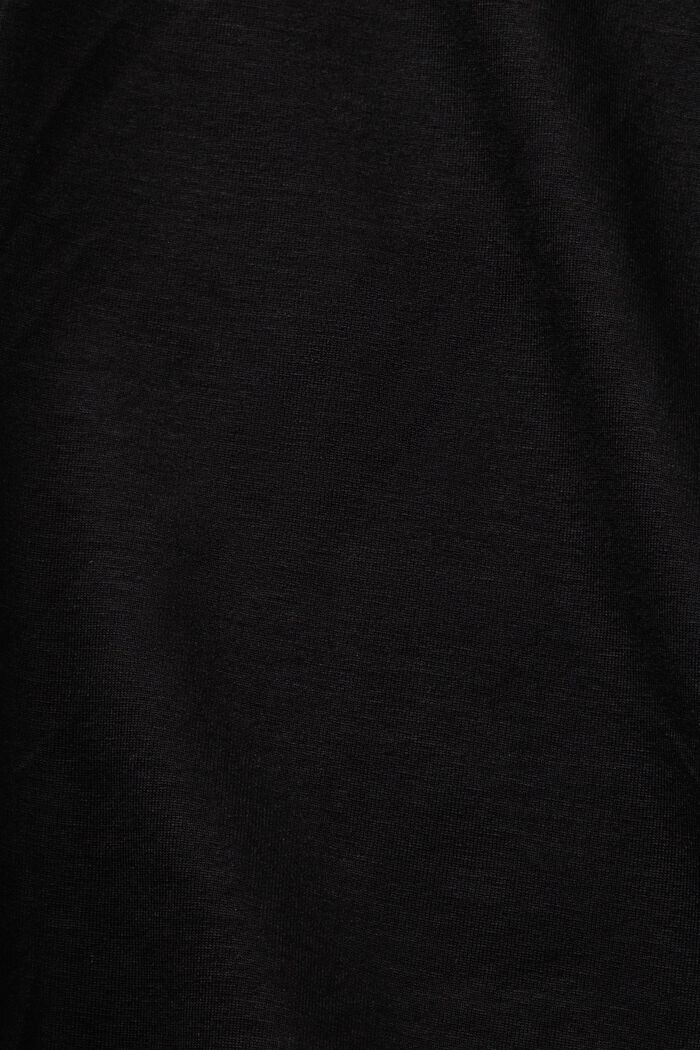 Žerzejové šortky v zavinovacím stylu, BLACK, detail image number 5
