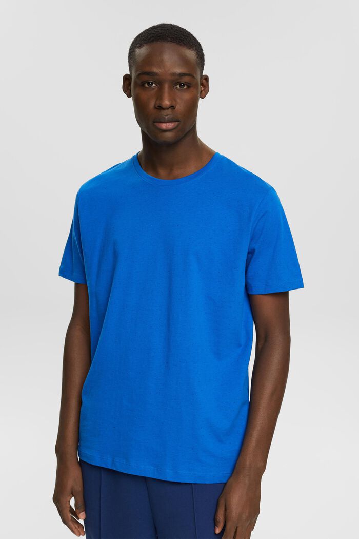 Žerzejové tričko se skvrnitým vzorem, BLUE, detail image number 0