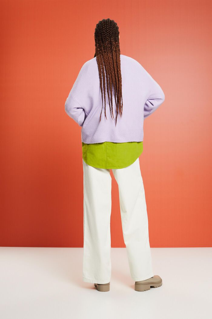 Manšestrové kalhoty se širokými nohavicemi a vysokým pasem, ICE, detail image number 3