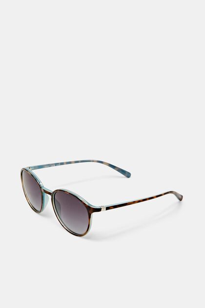 Unisex gradientní kulaté sluneční brýle