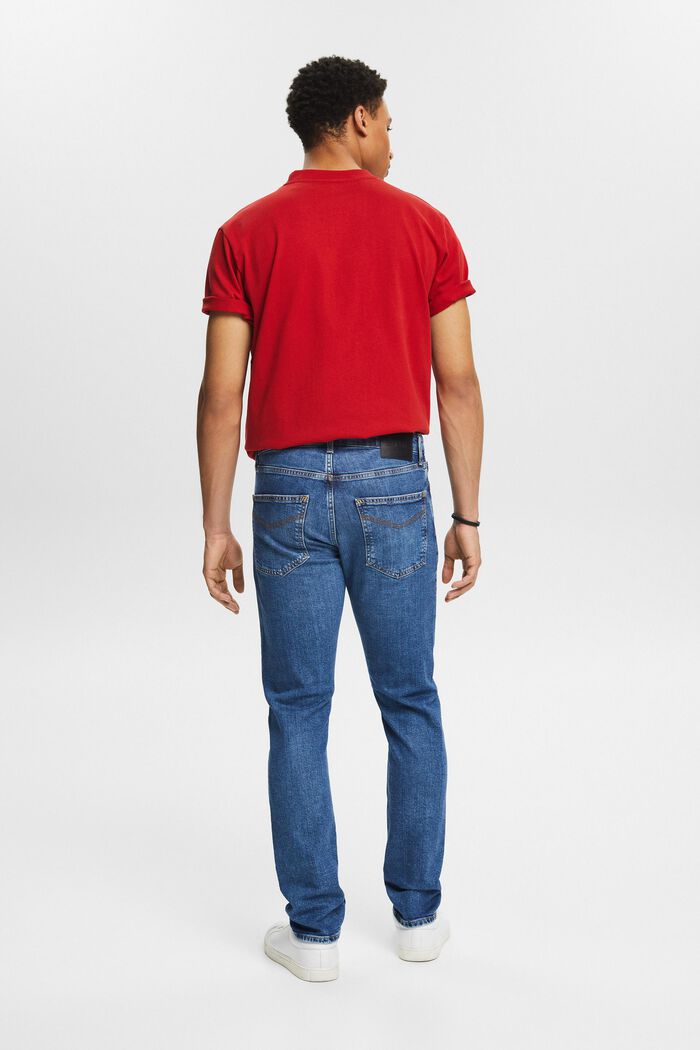 Slim džíny se střední výškou pasu, BLUE MEDIUM WASHED, detail image number 2