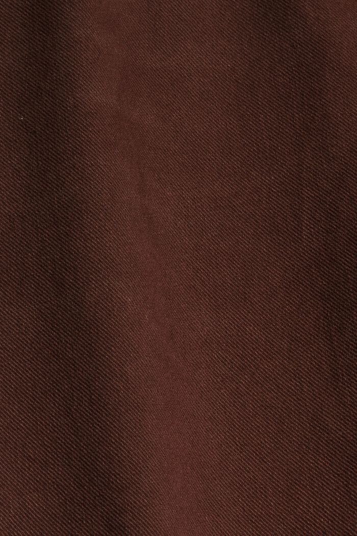 Pohodové 7/8 kalhoty v sepraném vzhledu, bio bavlna, RUST BROWN, detail image number 4