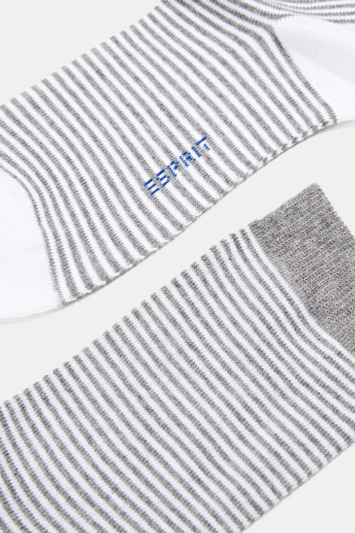 Pruhované ponožky z bio bavlny, balení 2 ks, GREY/WHITE, detail image number 1