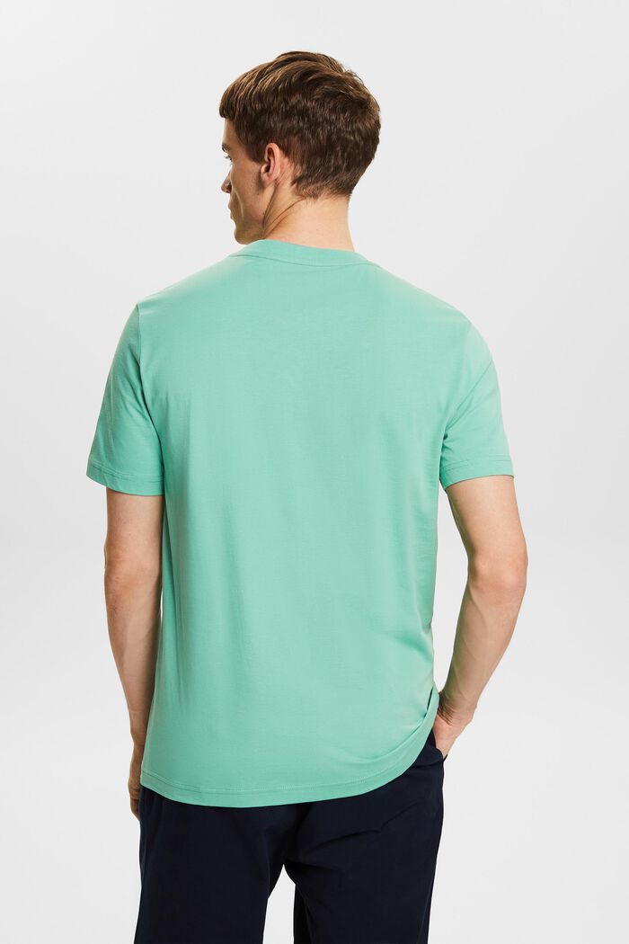 Žerzejové tričko s kulatým výstřihem, DUSTY GREEN, detail image number 2
