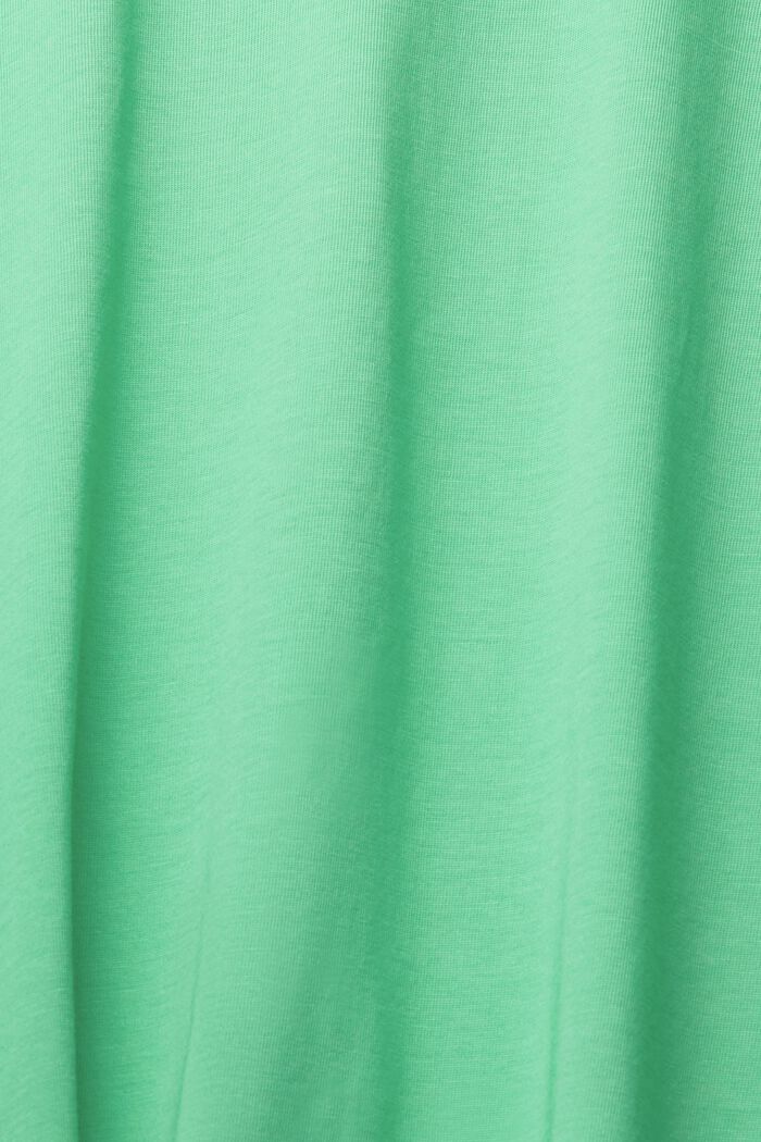 Žerzejové tričko, 100 % bavlna, GREEN, detail image number 1