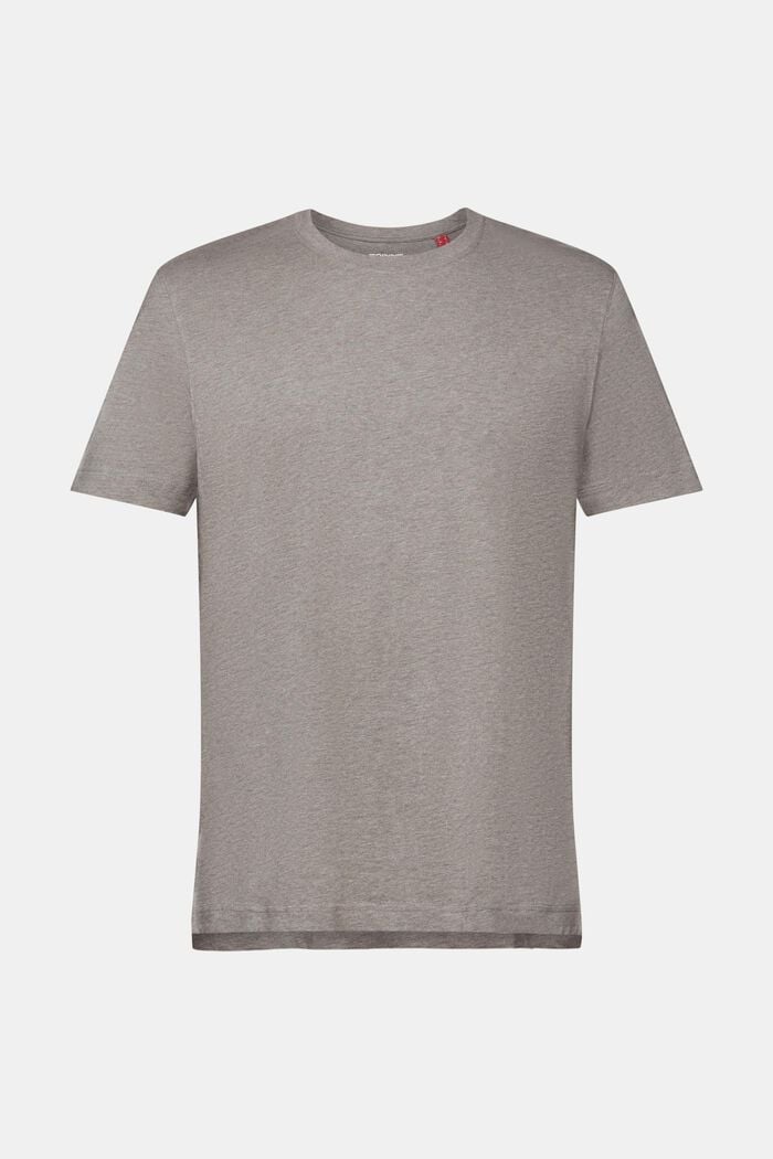 Tričko s kulatým výstřihem ke krku, 100% bavlna, GUNMETAL, detail image number 6