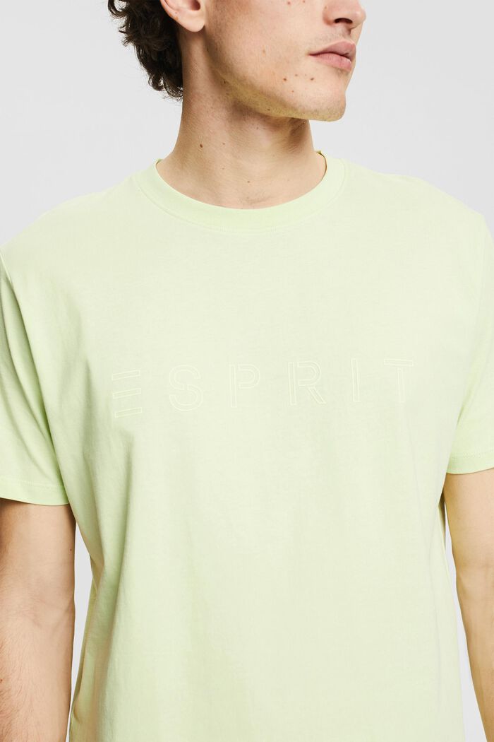 Žerzejové tričko s potiskem logem, LIGHT GREEN, detail image number 1