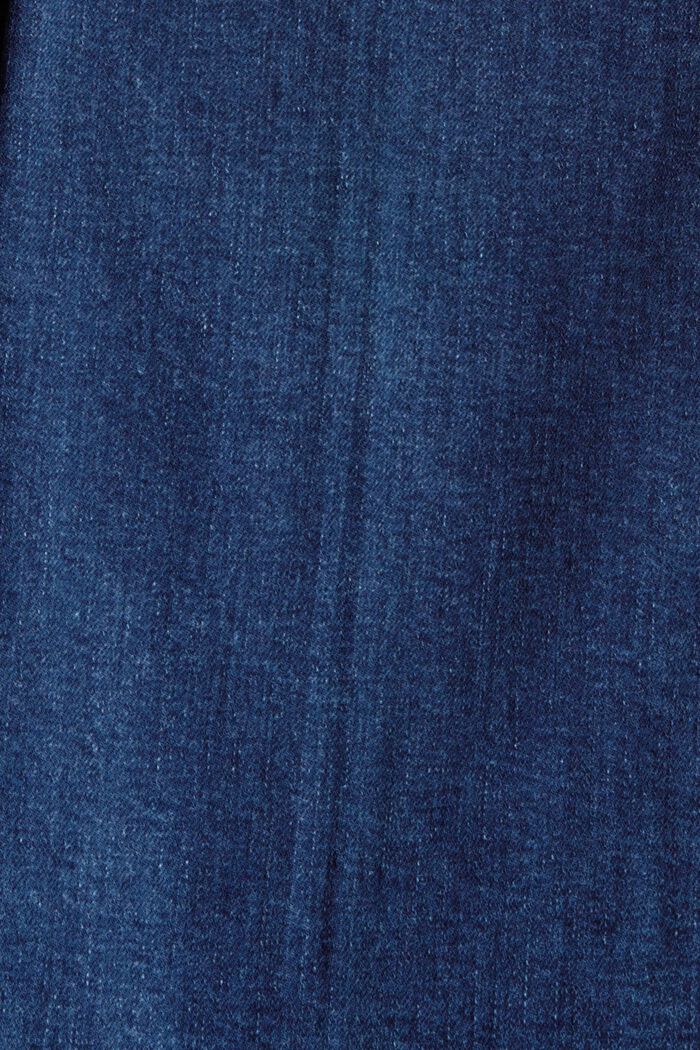 Kalhoty do zvonu s nakládanými kapsami, bio bavlna, BLUE MEDIUM WASHED, detail image number 4