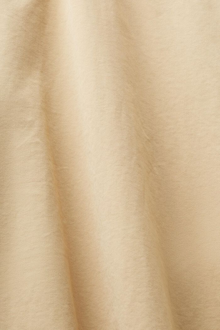 Plátěné šaty ze 100% pima bavlny, SAND, detail image number 5