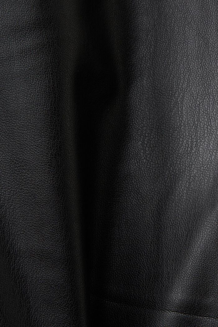 Kalhotami z imitace kůže, s rozšířenými nohavicemi, BLACK, detail image number 5