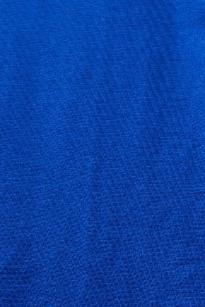 Žerzejové tričko z bio bavlny, BRIGHT BLUE, detail image number 4