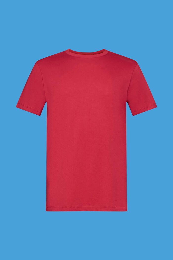 Žerzejové tričko s kulatým výstřihem, DARK PINK, detail image number 6
