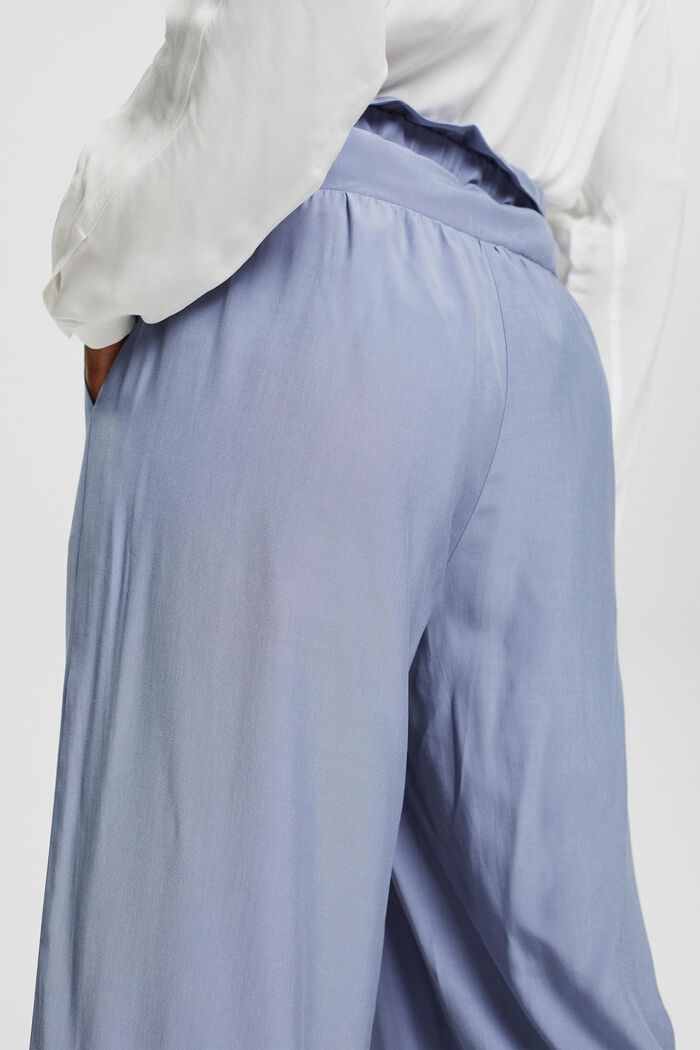 Kalhoty se širokými nohavicemi, LENZING™ ECOVERO™, LIGHT BLUE LAVENDER, detail image number 5