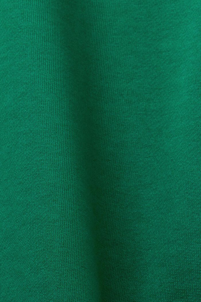 Mikina s logem, z bio bavlny, DARK GREEN, detail image number 4