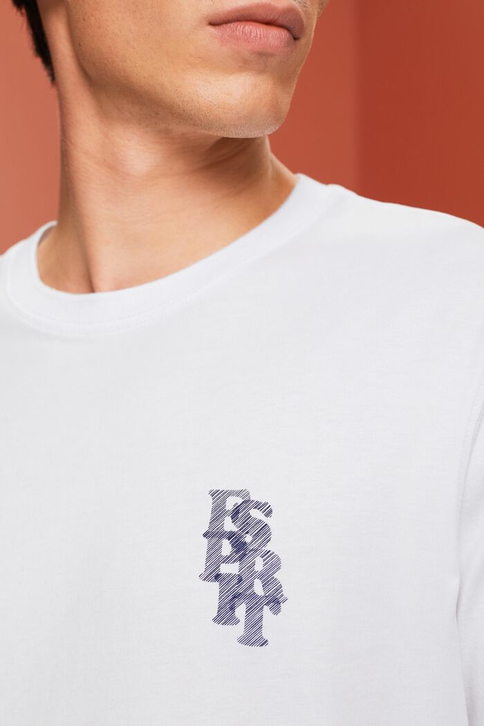 Tričko s logem, 100% bavlna, WHITE, detail image number 2